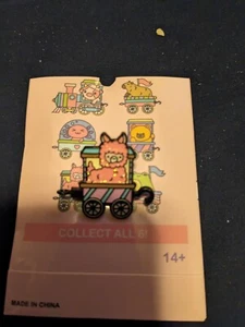Pink Llama Train Ride Pin - Picture 1 of 2