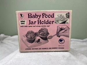 Vintage Retro Tommee Tippee BABY FOOD JAR HOLDER Complete Box NEW Old Stock - Imagen 1 de 13
