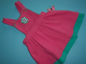 Gymboree VTG girls "SOUTH SEAS" SMALL... JUMPER DRESS...RAINBOW TAG...FALL 1995 - Picture 1 of 4