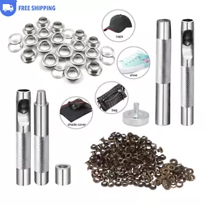 100pcs Aluminum Alloy Shoelace Ring Press Rivets Tool For Shoe Lace Hole Eyelets - Picture 1 of 6