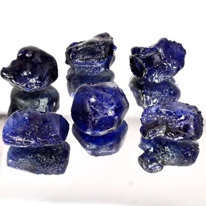 340 quilates piedra preciosa suelta azul zafiro natural de Ceilán áspera sin cortar tamaño enorme 6 piezas - Imagen 1 de 8
