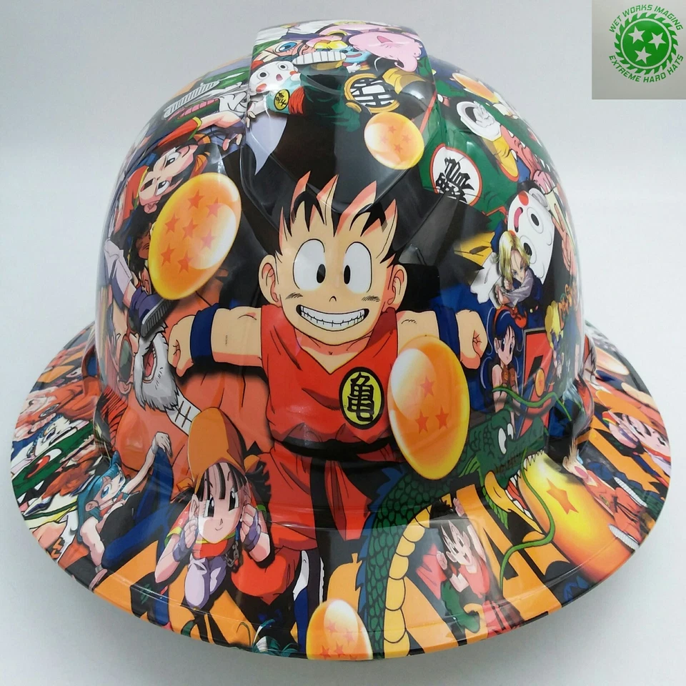 FULL BRIM Hard Hat custom hydro dipped , NEW DRAGON BALL Z HOT NEW PYRAMEX
