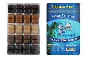 Aquadip Frozen Tropical 5in1 Food 100g Blister Pack Fish Aquarium Tropical Fresh - Picture 1 of 1