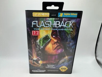 Flashback - The Quest for Identity (complete) Sega Genesis + Strategy Guide - Image 1 of 3