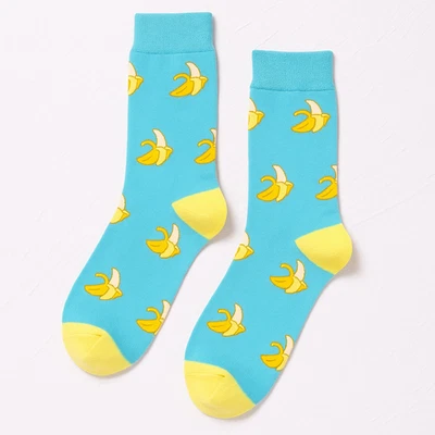 Divertidos Calcetines Banana Azul Crew | Fruta Novedad Calcetines Locos Hombres Mujeres | Envío Gratis Foto 1 de 3