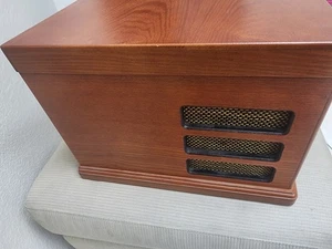 Crosley record player Cr66, cassette, am/fm, cd. Color: natural - Picture 1 of 5