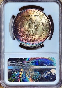 1898 1 $ 🌈NGC MS-66 Absolut Spectacular GEM++++ 🌈Morgan Dollar. - Bild 1 von 2