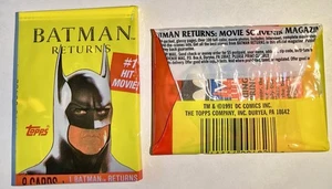Batman Returns Topps Trading Cards 2 Unopened Packs - Picture 1 of 1