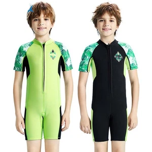 Traje de neopreno térmico para niños de 2,5 mm con cremallera frontal Trajes de neopreno cortos - Imagen 1 de 25