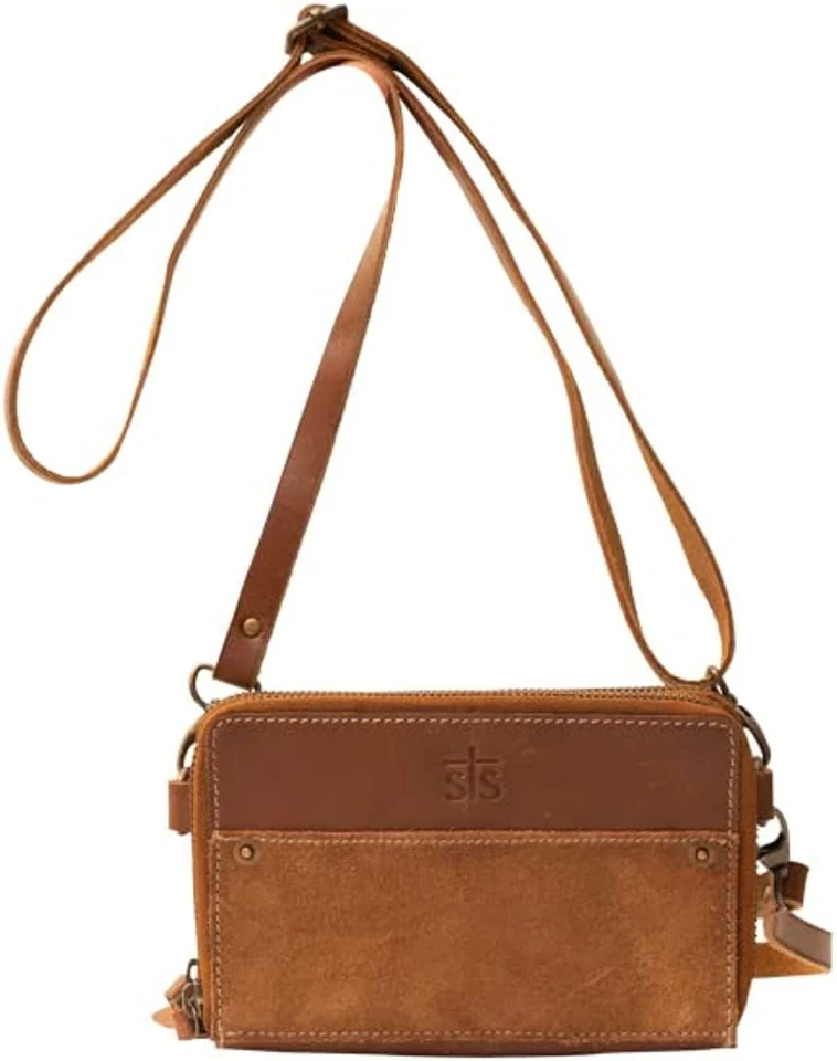 Oferta de paquete de cuero de vaca STS Ranchwear cuero marrón envejecido para damas Foto 1 de 1