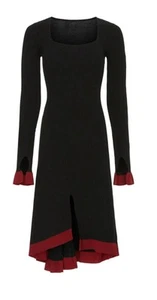 Esteban Cortazar - Square Neck Sweater Dress Size L Stretchy - Picture 1 of 7