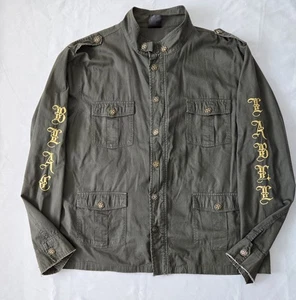 BLAC LABEL Jacke Herren 3XL grün Soldat stirbt aber einmal roher Saum Cargo Taschen - Bild 1 von 10