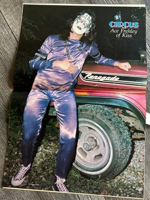 KISS Poster Centerfold Ace Frehley Aucoin 1975 Circus Magazine Apr 1978 Blondie - Image 1 of 4