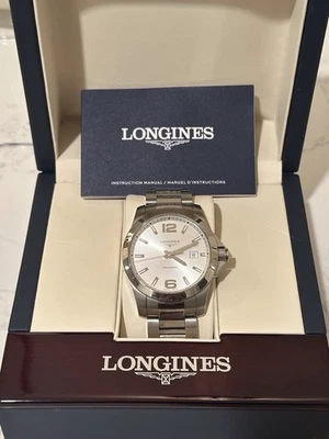 Longines Conquest Sunray Silver Men's Watch - L3.759.4.76.6 - Image 1 of 4