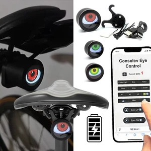 LED Motorcycle Bicycle Driving Auxiliary Devil Eye Light strong endurance USB - Picture 1 of 10