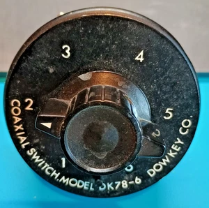 Vintage - Interrupteur coaxial six positions Dow-Key (DK78-6) - Photo 1/5
