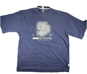 Vintage Rocawear State Property T-Shirt Mens 2XL Hip Hop Baggy Y2K Navy Blue 00s - Picture 1 of 10