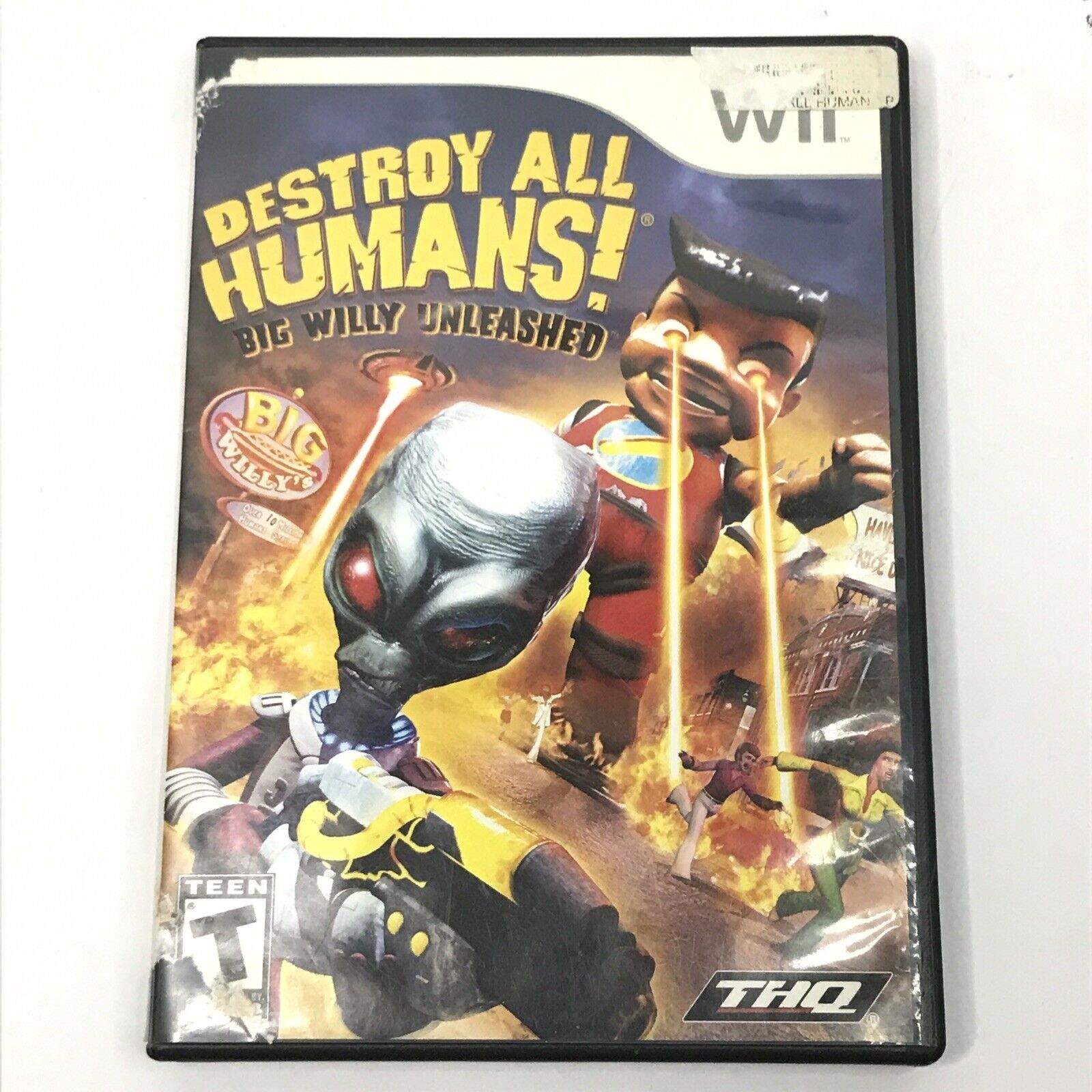 Destroy All Humans! Big Willy Unleashed (Nintendo Wii) TESTED No Manual