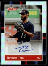Abraham Toro 2022 Donruss Retro 1988 Signatures Auto #R88S-AT Seattle Mariners