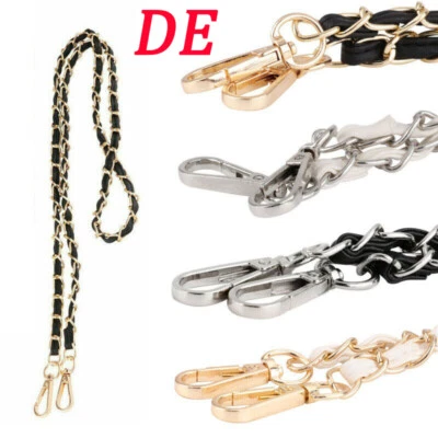 Geldbörse Tasche Riemen Ersatz DIY Schulter Handtasche Griff Metallkette, Leder - Bild 1 von 4