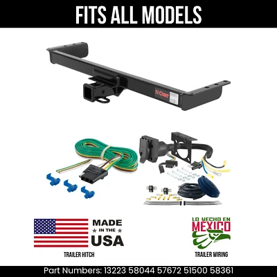 For 97-04 Mitsubishi Montero Sport Trailer Hitch +7 Pin Wiring  All Models Curt - Image 1 of 4
