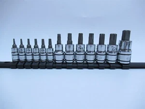 Matco Tools ADV MVP018076 1/4/3/8/1/2" Antrieb 13-teilig Torx Bit Steckschlüsselsatz GP3101883 - Bild 1 von 5