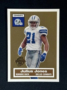 Tarjeta estilo fútbol americano 1956 Topps Julius Jones #21 2005 50 aniversario Dallas Cowboys - Imagen 1 de 2