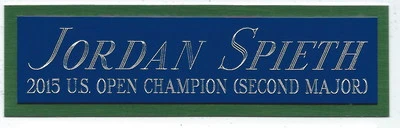 Jordan Spieth 2015 placa de identificación abierta para autografiada firmada bolsa de golf-foto-bandera Foto 1 de 2