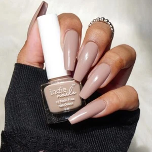 Indie Nails Liquid Nail Polish Brown Nude Shade For Long Lasting 5ml - Picture 1 of 8