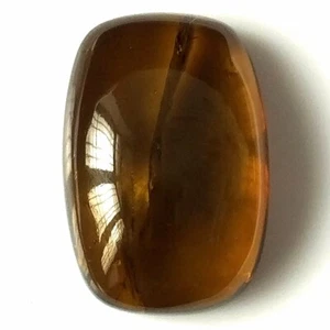 BROWNISH GREEN TOURMALINE CABOCHON 30.00 CARAT LONG CUSHION CUT NATURAL GEMSTONE - Picture 1 of 5