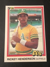 1981 Donruss Rickey Henderson #119