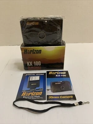 Nueva cámara de apuntar y disparar fotográfica Horizon de 35 mm de colección de caja abierta KX100 Foto 1 de 4