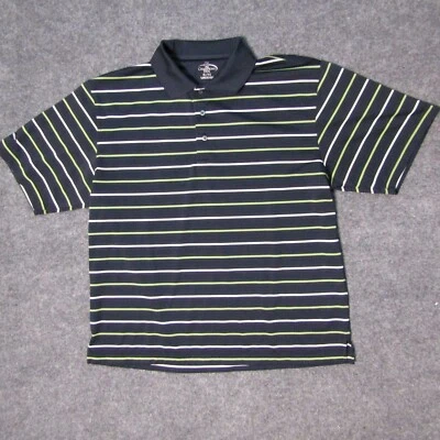 CHAMPIONS TOUR POLYESTER SHORT SLEEVE STRIPED Golf Polo Shirt MENS SIZE XL - Image 1 of 4