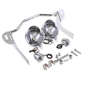 Motorcycle Driving Passing Light Bar Turn Signal for Harley 1994-2013 Silver - Picture 1 of 1