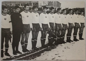FUSSBALL FOOTBALL POSTCARD PK PC BERGMANN WM WORLD CUP 1970 MEXIKO TEAM BULGARIA - Picture 1 of 2