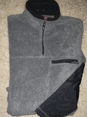 Para Hombres Gap Manga Larga Gris 1/4 Cremallera Vellón Talla Grande LG L - USADO EN EXCELENTE ESTADO Foto 1 de 2