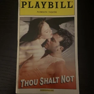 Plymouth Theatre “ Thou Shalt Not” Playbill By Michael Goddard Oct 2001 - Picture 1 of 5