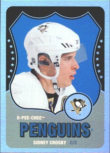 2010-11 O-Pee-Chee Retro Rainbow Penguins Hockey Card #8 Sidney Crosby