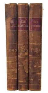 Der Baumeister wichtige illustrierte Architektur Design Magazin 1846-1852 3 Bände - Bild 1 von 10