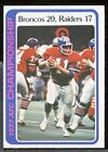1978 Topps Football #167 AFC Championship