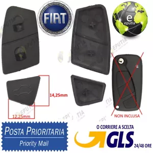 Ricambio Telecomando Gommino 3 Tasti NERO X Guscio Chiave Fiat Punto Panda Stilo - Foto 1 di 6
