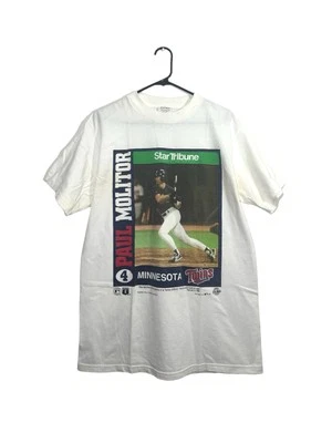 Camiseta De Colección 1996 MLB Minnesota Twins Paul Molitor Páginas Frontales Talla L Foto 1 de 4