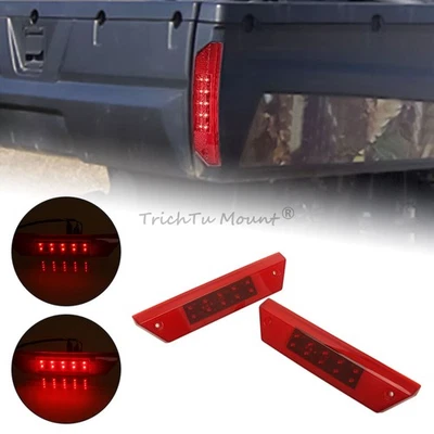 Luces traseras de freno traseras Len rojas 2 piezas para Polaris Ranger CREW 800 Sportsman 570 Foto 1 de 4