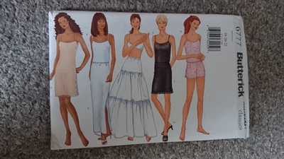 Enagua Butterick nueva sin cortar patrón 6777 tallas 18-22 para mujer camisola 2000 Foto 1 de 2