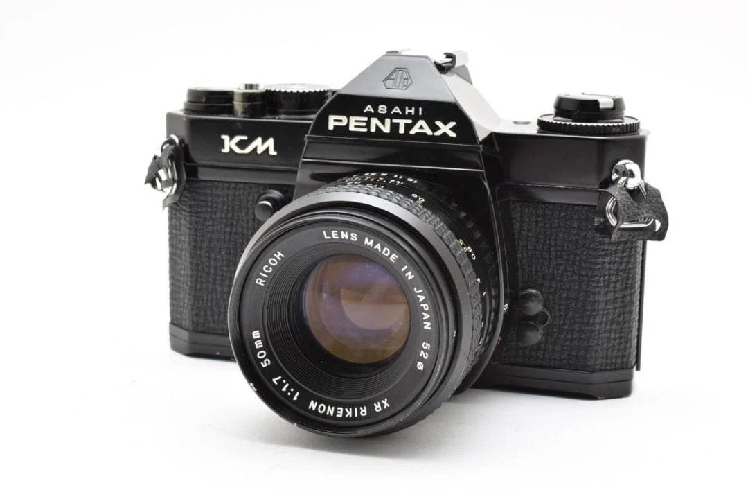 完動品◎ペンタックスKM ブラック 55mm f1.8 フィルムカメラ #61 完動