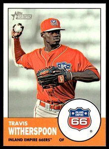 2012 Topps Heritage Minor League Travis Witherspoon #73 Inland Empire 66ers - Picture 1 of 2
