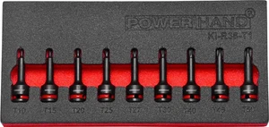 Powerhand 3/8" Drive Impact Torx Socket Set T10-T50 in a foam inlay for storage - Picture 1 of 4
