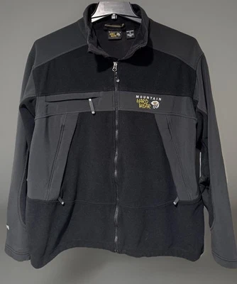 Chaqueta Mountain Hardware Gore XL WindStopper polar negra gris Foto 1 de 4
