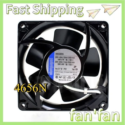 1 PCS NEW 4656N Axial Fan 230V 19/18W 120/115mA 120*120*38mm Cabinet Cooling Fan - Image 1 of 2