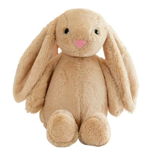 Easter Bunny Girl Comfort Doll Plush Toy jellycat Long Ear Looping Brown Doll - Picture 1 of 4